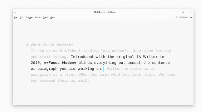 iA Writer productivity tools