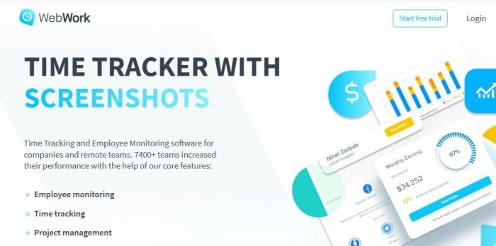 Webwork time tracker