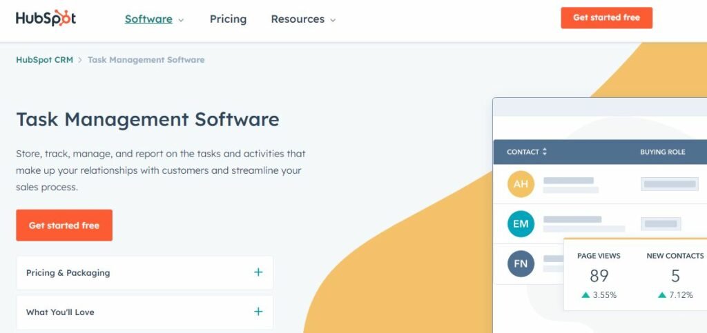 HubSpot Task managment